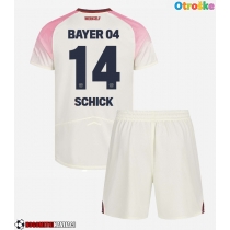 Otroške Nogometnih dresov Bayer Leverkusen Patrik Schick #14 Gostujoči 2025-26 Kratki rokavi (+ hlače)